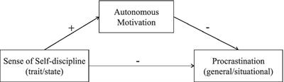 More sense of self-discipline, less procrastination: the mediation of autonomous motivation